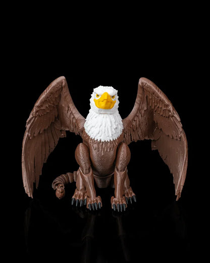 Articulated Griffin 3D Printed Figure | Poseable Fantasy Creature