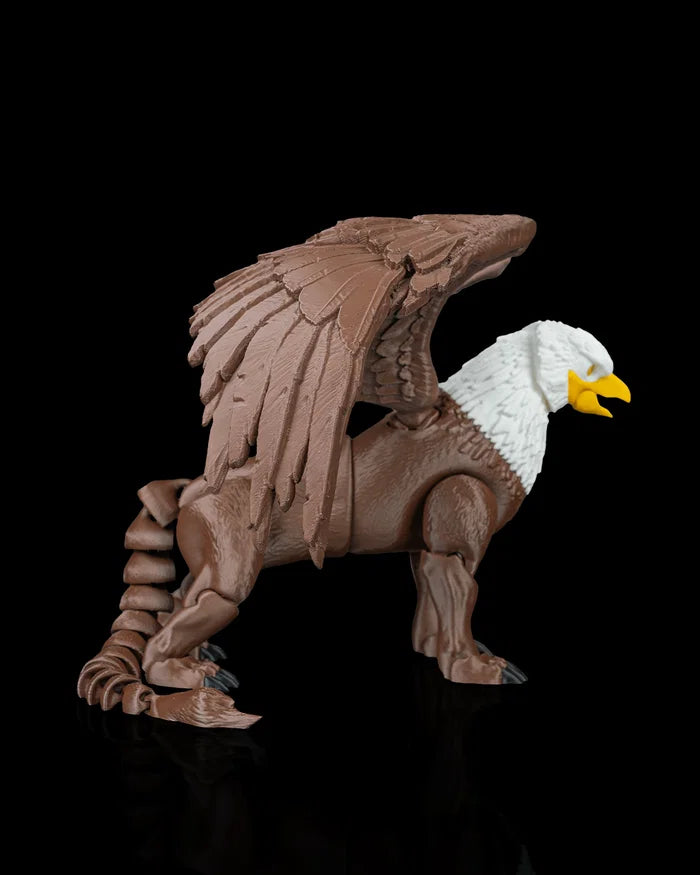 Articulated Griffin 3D Printed Figure | Poseable Fantasy Creature