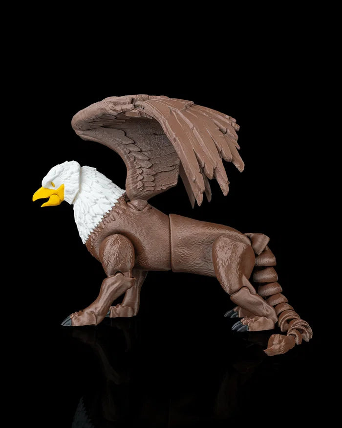 Articulated Griffin 3D Printed Figure | Poseable Fantasy Creature