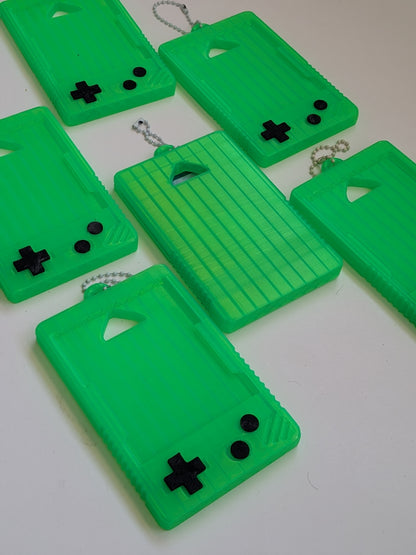 Retro Handheld Trading Card Display Keychain | Transparent Card Holder Case | Fits Standard Trading Cards