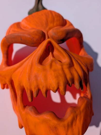 3D Printed Pumpkin Skull Mask | Halloween Pumpkin Mask | Spooky Costume & Cosplay