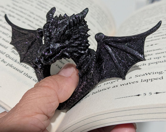 Mystery Dragon Page Holder, Dragon Ring Bookmark, Random Color Fantasy Ring