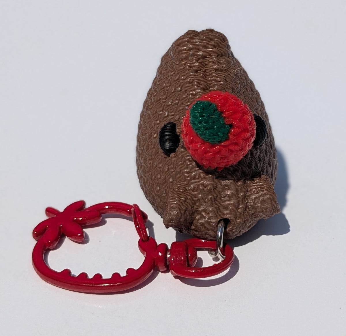Cappy with Strawberry Keychain, Capybara Keychain, Cute Animal Bag Charm