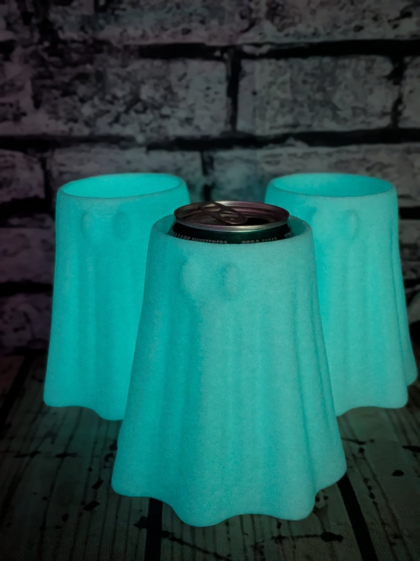 Glow in the Dark Can Holder | UV Reactive 3D Printed Halloween Drink Holder | Glow Party Cup Holder