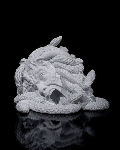 Medusa Dice Tower | 3D Printed D&D Dice Tower | Fantasy RPG Dice Roller | Marble Finish