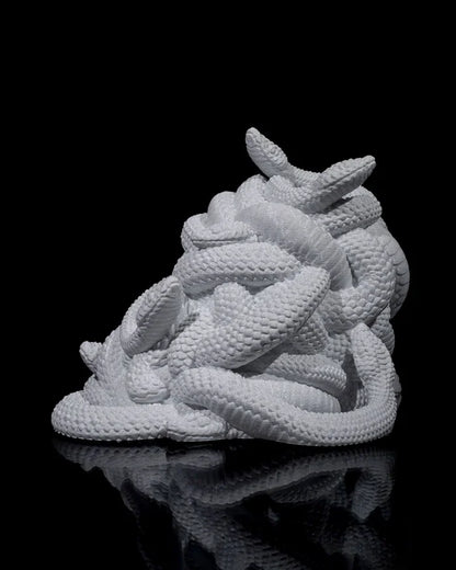 Medusa Dice Tower | 3D Printed D&D Dice Tower | Fantasy RPG Dice Roller | Marble Finish