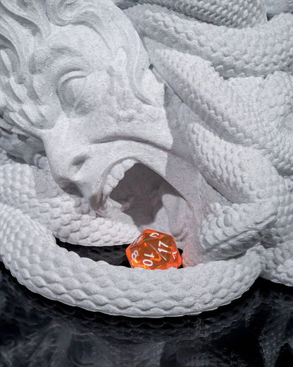 Medusa Dice Tower | 3D Printed D&D Dice Tower | Fantasy RPG Dice Roller | Marble Finish
