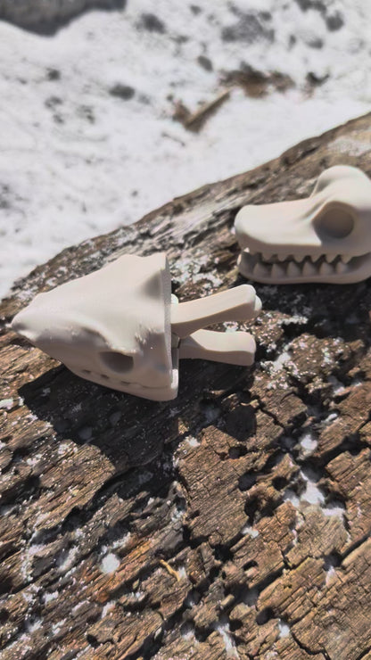 Skull Chip Bag Clip, 3D Printed Animal Skull Clip, Gothic Kitchen Decor