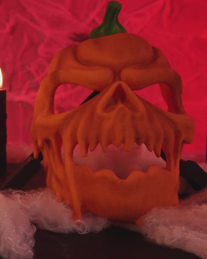 3D Printed Pumpkin Skull Mask | Halloween Pumpkin Mask | Spooky Costume & Cosplay